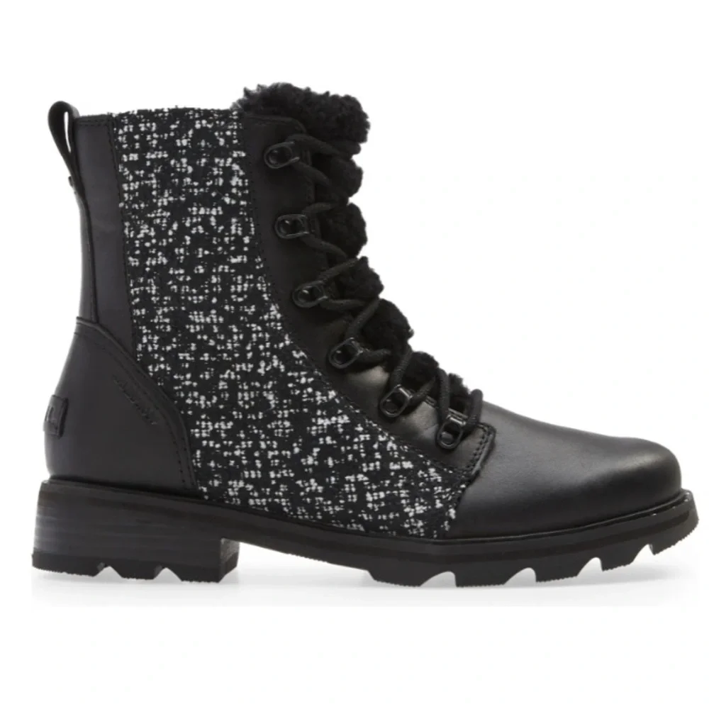 New Sorel Lennox Genuine Shearling Waterproof Lace-Up Boot - Picture 5 of 12